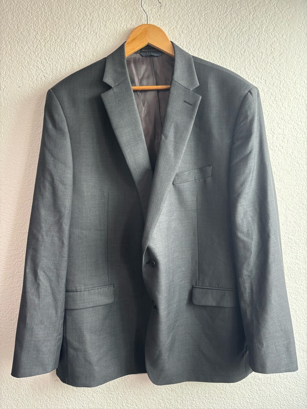 Lauren Ralph Lauren Wool Blend Gray Mens Suit Blazer Sport Coat Jacket Size 48L